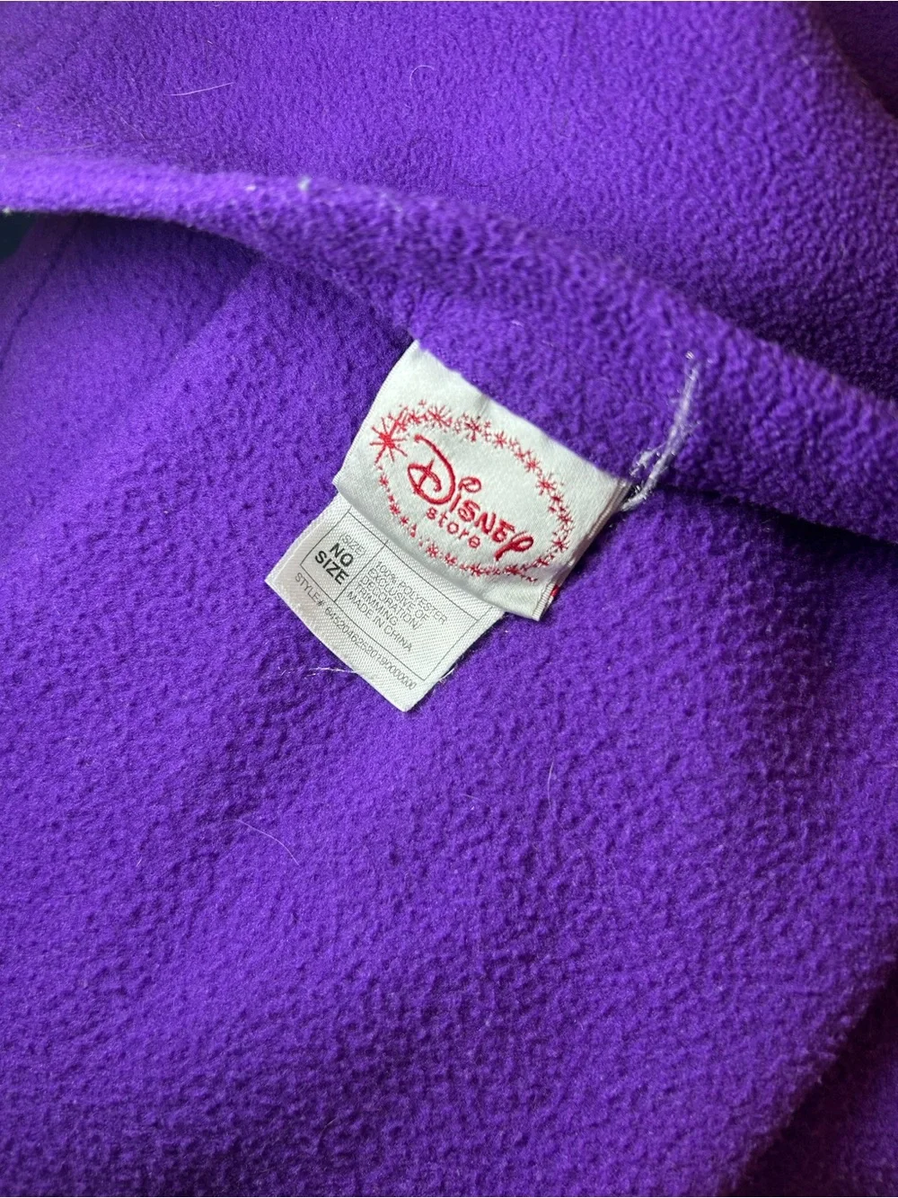 Vintage Disney Purple Tinker Bell Throw Blanket